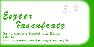 eszter hasenfratz business card